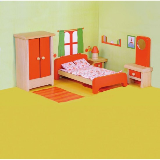 Set mobilier Dormitor  pentru casute de papusi WoodyLand