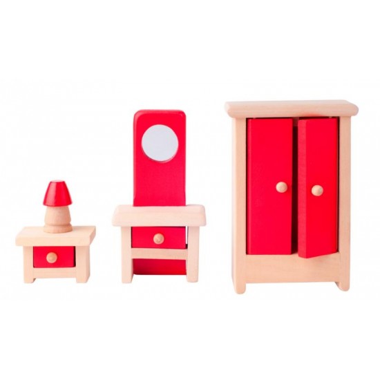 Set mobilier Dormitor  pentru casute de papusi WoodyLand