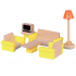 Set mobilier Sufragerie pentru casute de papusi Living Room WoodyLand