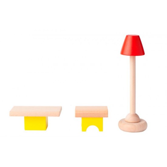 Set mobilier Sufragerie pentru casute de papusi Living Room WoodyLand