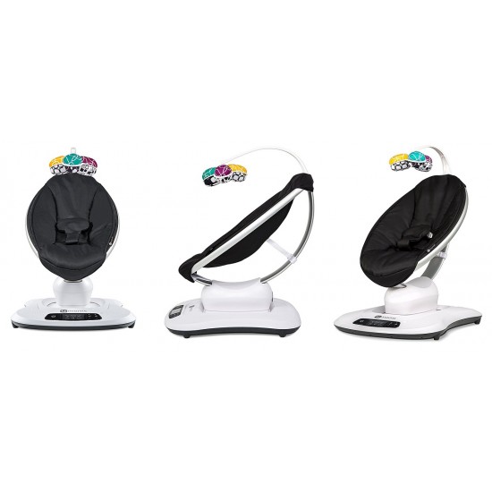 Fotoliu Balansoar Bebelusi 4MOMS MamaRoo 4.0 Push Classic Black