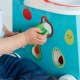 Antemergator din lemn cu multiactivitati Bucatarile Mobila cu roti silentioase - Culoare Albastru-Galben