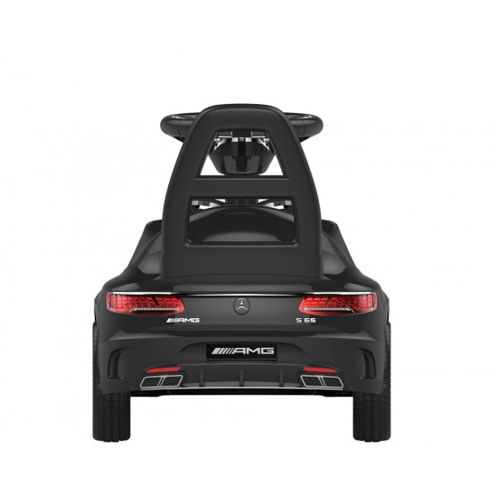 Masinuta de impins cu LED -uri si sunete Mercedes GLE 63 S AMG - Negru