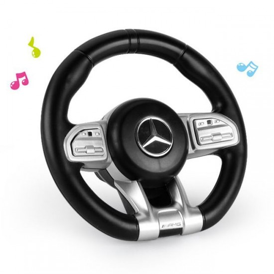 Masinuta de impins cu LED -uri si sunete Mercedes GLE 63 S AMG - Negru