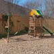 Complex de joaca Arbor Crest Deluxe PlaySet  KidKraft din lemn - Centru pe 2 nivele din cedru cu leagane si tobogan 
