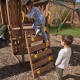 Complex de joaca Arbor Crest Deluxe PlaySet  KidKraft din lemn - Centru pe 2 nivele din cedru cu leagane si tobogan 