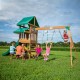 Complex de joaca Backyard Discovery - Belmont Swing Set- Centru multifuntional din lemn de cedru