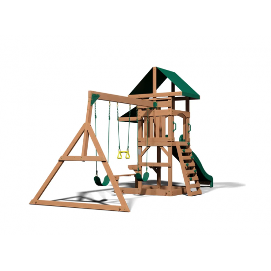 Complex de joaca Backyard Discovery - Belmont Swing Set- Centru multifuntional din lemn de cedru