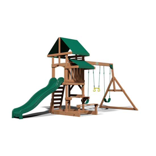 Complex de joaca Backyard Discovery - Belmont Swing Set- Centru multifuntional din lemn de cedru
