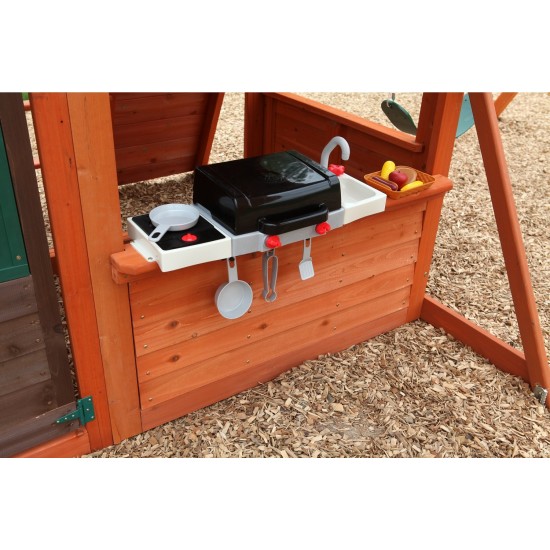 Complex de Joaca din cedru CANYON RIDGE KidKraft - Centru cu 2 tobogane si 2 nivele - Cedar Summit Play Centre Complex de Joaca din cedru CANYON RIDGE KidKraft - Centru cu 2 tobogane si 2 nivele - Cedar Summit Play Centre