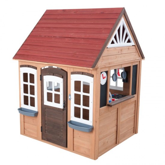 Casuta de Joaca cu Bucatarie FairMeadow din lemn PlayHouse KidKraft