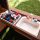 Casuta de Joaca cu Bucatarie FairMeadow din lemn PlayHouse KidKraft