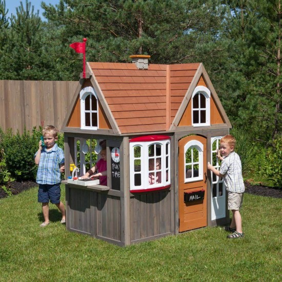 Casuta de Joaca Greystone Cottage Playhouse -casa de exterior pentru copii KidKraft