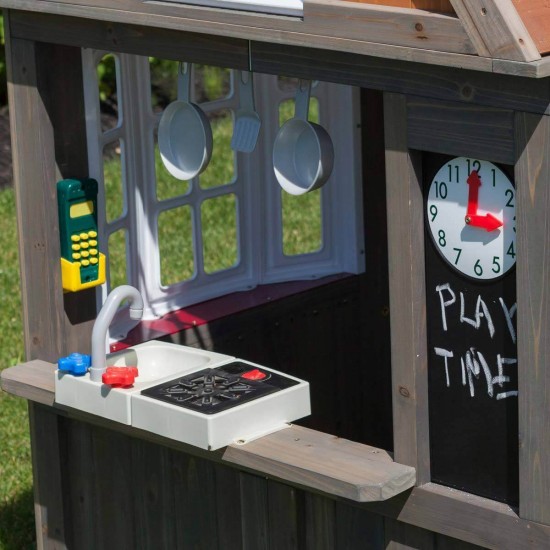 Casuta de Joaca Greystone Cottage Playhouse -casa de exterior pentru copii KidKraft