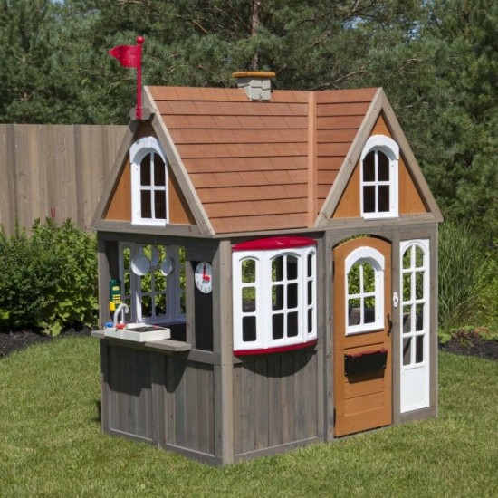 Casuta de Joaca Greystone Cottage Playhouse -casa de exterior pentru copii KidKraft