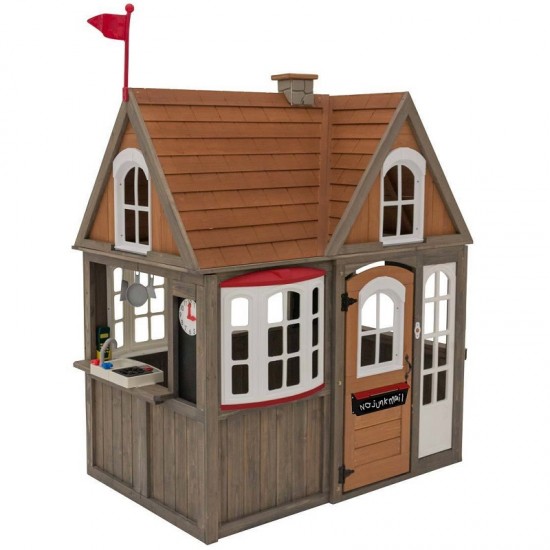 Casuta de Joaca Greystone Cottage Playhouse -casa de exterior pentru copii KidKraft