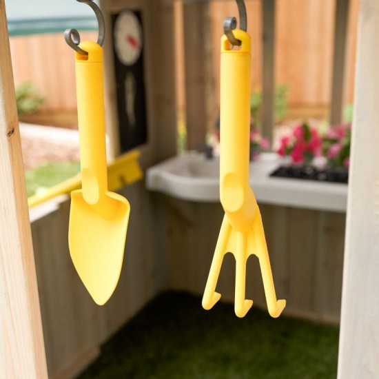 Casuta de Joaca Medowlane Market PlayHouse cu Bucatarie si accesorii pentru exterior gradina Kidkraft
