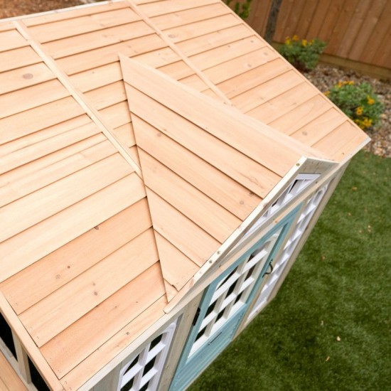 Casuta de Joaca Medowlane Market PlayHouse cu Bucatarie si accesorii pentru exterior gradina Kidkraft