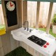 Casuta de Joaca Medowlane Market PlayHouse cu Bucatarie si accesorii pentru exterior gradina Kidkraft