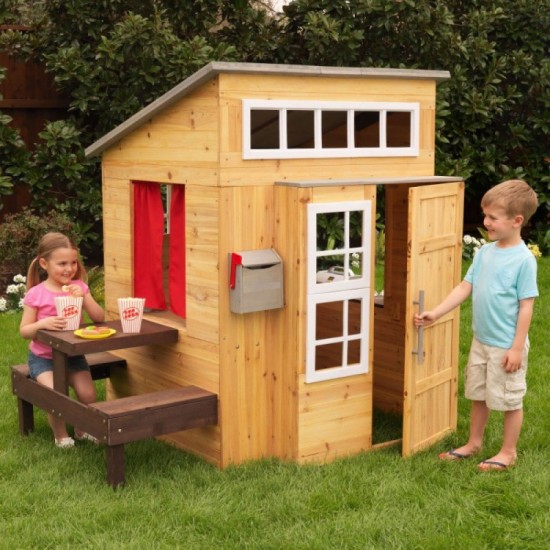 Casuta de joaca din lemn pentru copii in gradina - Modern Playhouse Kidkraft