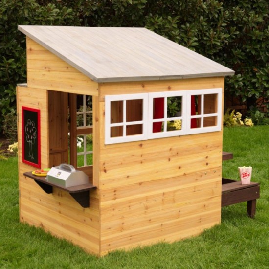 Casuta de joaca din lemn pentru copii in gradina - Modern Playhouse Kidkraft