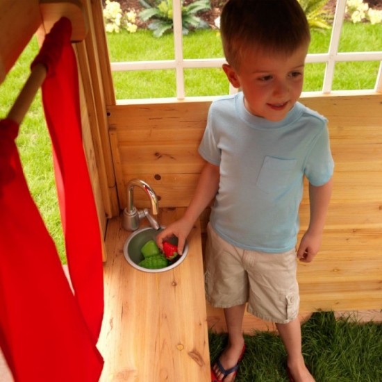 Casuta de joaca din lemn pentru copii in gradina - Modern Playhouse Kidkraft
