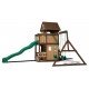 Complex de Joaca Muntele Triumf  din lemn de cedru - Centru din lemn cu tobogan si 2 nivele  Triumph Mount Playset Backyard Discovery  