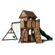 Complex de Joaca Muntele Triumf  din lemn de cedru - Centru din lemn cu tobogan si 2 nivele  Triumph Mount Playset Backyard Discovery  