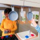 Casuta de joaca din lemn pentru copii pentru exterior Preston Cottage PlayHouse Kidkraft cu sunete si lumini si accesorii incluse