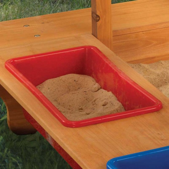 Spatiu de joaca lada cu nisip - Cutie din lemn cu acoperis Canopy Kidkraft