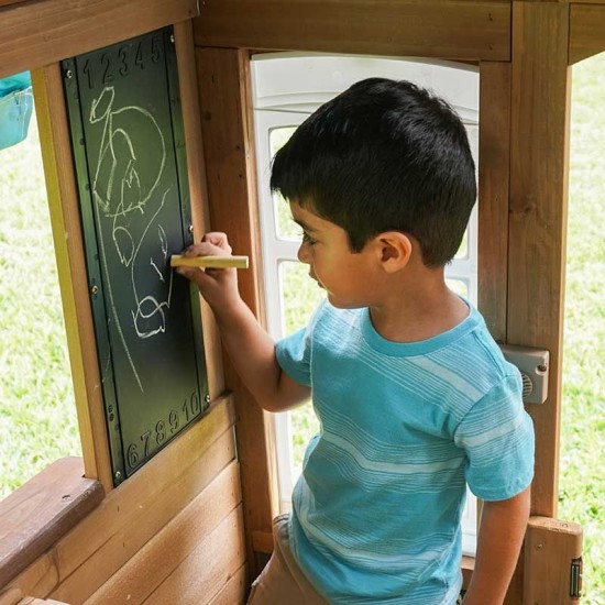 Casuta de Joaca la mare  SeaSide Cotage cu bucatarie si accesorii Kidkraft cu sistem EZ Assambly