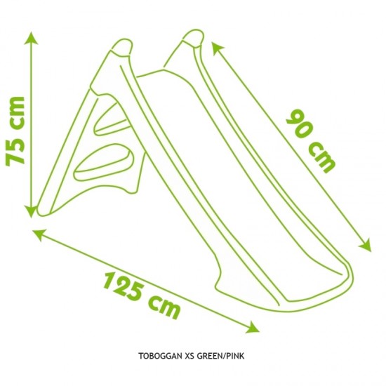 Tobogan Roz cu apa Pink Green Smoby  SLIDE Water Slide 