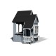 Casuta de Joaca mare  Primavara de exterior din lemn - Spring House Backyard (4,87 m2)