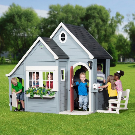 Casuta de Joaca mare  Primavara de exterior din lemn - Spring House Backyard (4,87 m2)