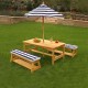 Set masuta copii cu bancute perne si umbrela - Navy  Canopy Kidkraft