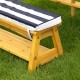 Set masuta copii cu bancute perne si umbrela - Navy  Canopy Kidkraft