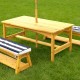 Set masuta copii cu bancute perne si umbrela - Navy  Canopy Kidkraft