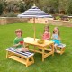 Set masuta copii cu bancute perne si umbrela - Navy  Canopy Kidkraft