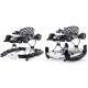 Premergator si Antemergator ALb Negru  4 in 1 Albastru - Chipolino Black White Racer  Musical baby walker