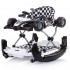 Premergator si Antemergator ALb Negru  4 in 1 Albastru - Chipolino Black White Racer  Musical baby walker