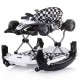 Premergator si Antemergator ALb Negru  4 in 1 Albastru - Chipolino Black White Racer  Musical baby walker