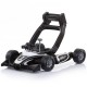 Premergator si Antemergator ALb Negru  4 in 1 Albastru - Chipolino Black White Racer  Musical baby walker