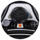 Premergator si Antemergator ALb Negru  4 in 1 Albastru - Chipolino Black White Racer  Musical baby walker
