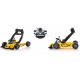 Premergator si Antemergator Racer  4 in 1 Galben - Chipolino yelow Racer Musical baby walker