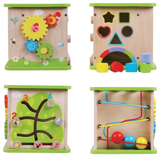 Cub multifunctional-multiactivitati Activity Play Cube 5 in 1 