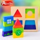 Puzzle cuburi forme geometrice