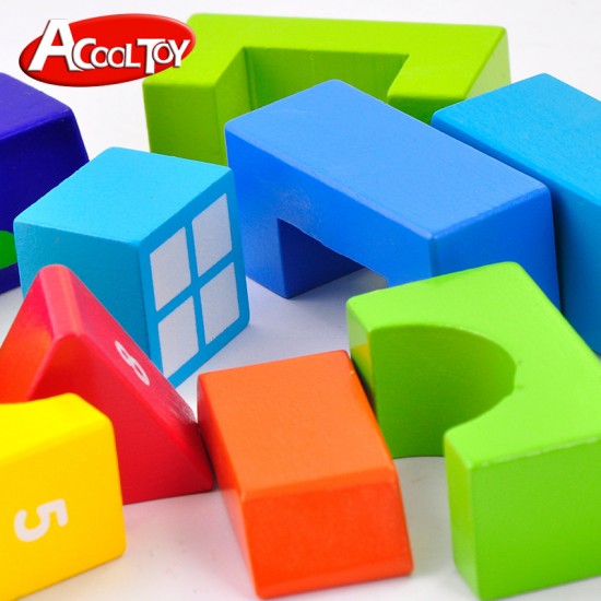 Puzzle cuburi forme geometrice