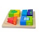 Puzzle cuburi forme geometrice