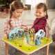 Masuta multifunctionala educativa Orasel cu trasee Rolercoster din lemn XXL Table Time to Enjoy 