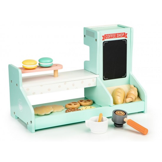 Expresor mare de cafea - Set de jucarie  din lemn Coffee Shop Maker